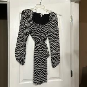 Speechless, size large, Black and Cream dress. Lightly worn excellent condition.